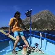 Greece - a taxi boat to Telendos island