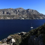 Greece - a view of Kalymnos from Telendos island