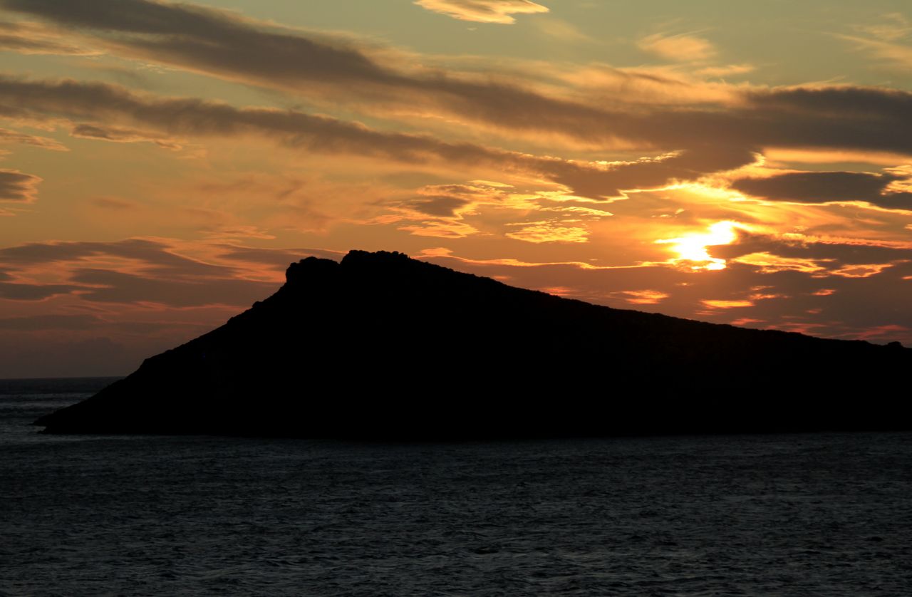 Greece - sunset over the Aegan Sea