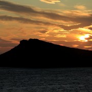 Greece - sunset over the Aegan Sea