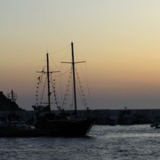 Greece - Kalymnos - Myrties port at sunset