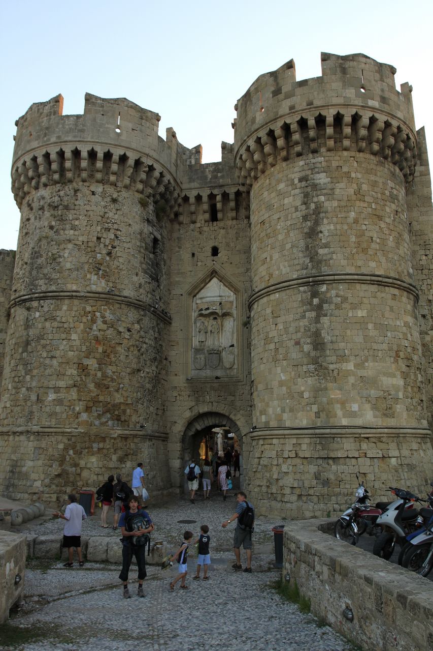 Greece - the old town gate in Rhodes