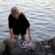 Greece - preparing an octopus in Rhodes 01