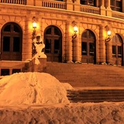 Czechia - Prague - Rudolfinum in winter