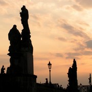 Czechia - Prague - baroque statues on the Charles Bridge