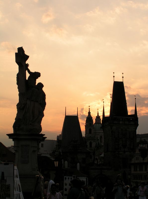 Czechia - Prague - statues on the Charles Bridge