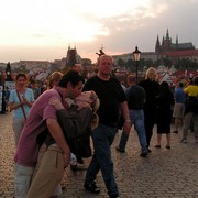 Czechia - Prague - kissing at the Charles Bridge :)