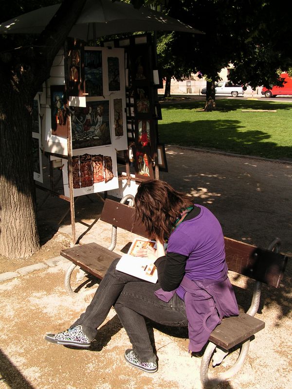 Czechia - Prague - artists stalls