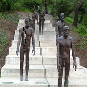 Czechia - Prague - statues on the way to Petřín hill
