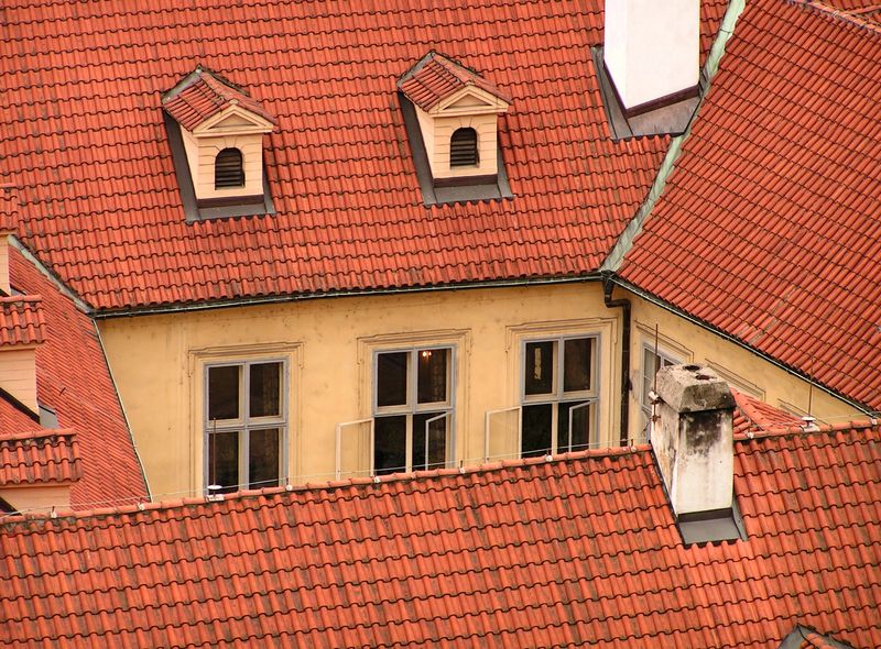 Czechia - houses around Prague Castle