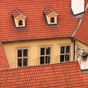 Czechia - houses around Prague Castle