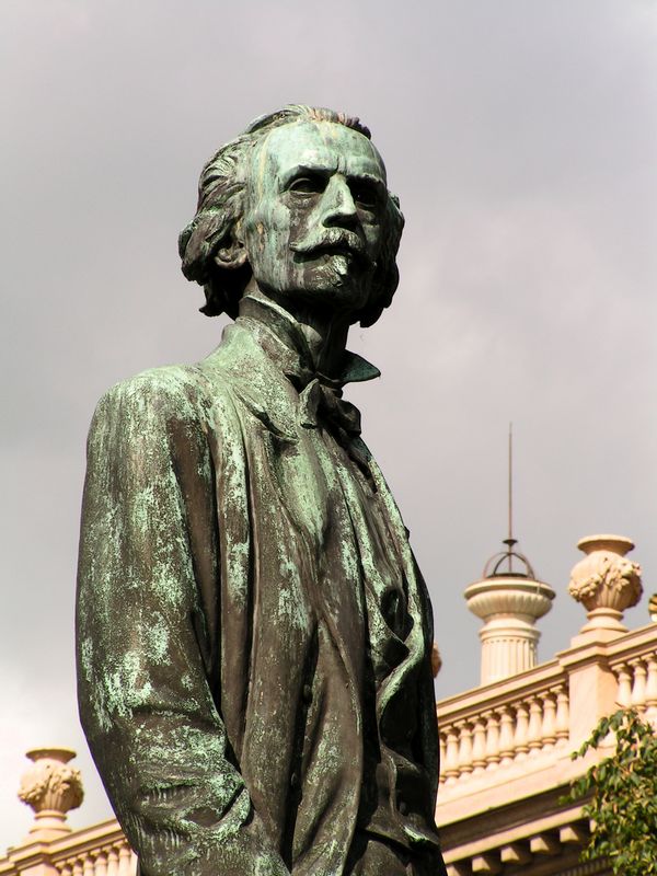 Czechia - Prague - Manes statue in detail