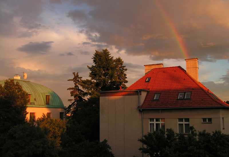 Czechia - a rainbow in Prague