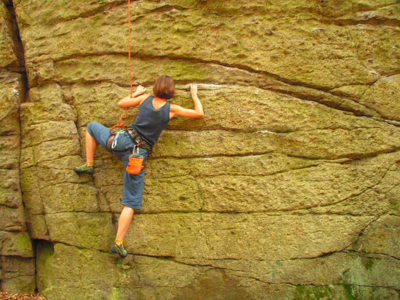 Czechia - rock climbing in Choustnik 01