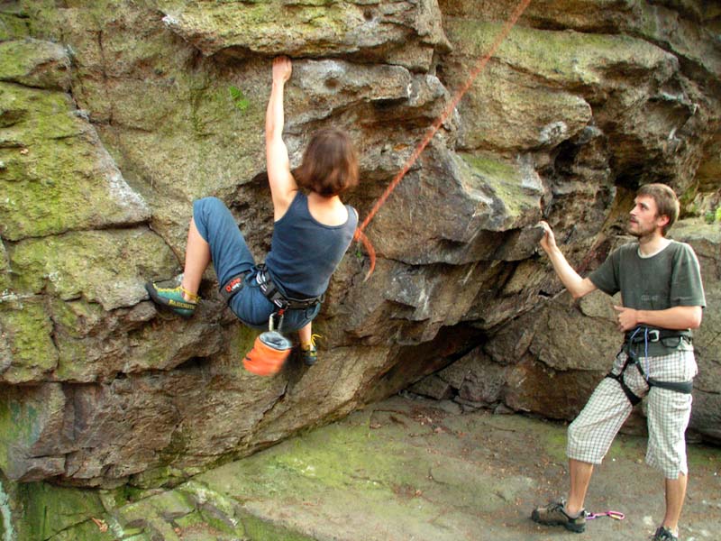Czechia - rock climbing in Choustnik 08