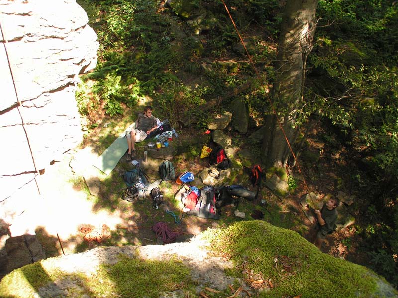 Czechia - rock climbing in Choustnik 13