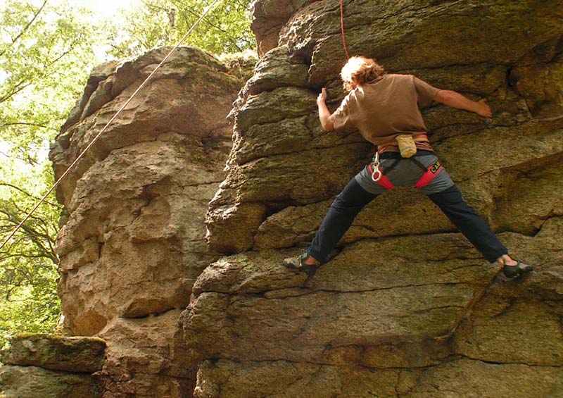Czechia - rock climbing in Choustnik 14