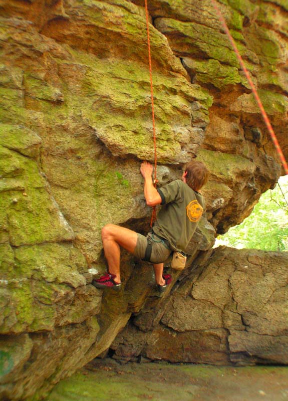 Czechia - rock climbing in Choustnik 15