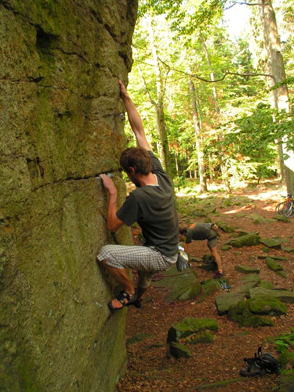 Czechia - rock climbing in Choustnik 18