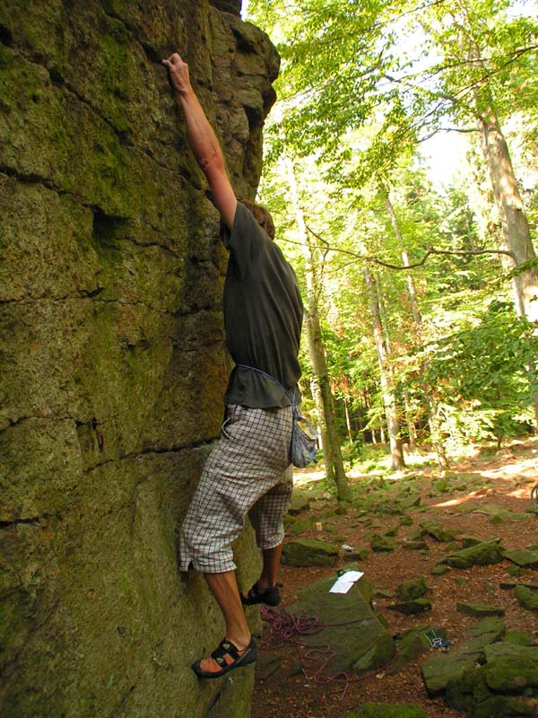 Czechia - rock climbing in Choustnik 19