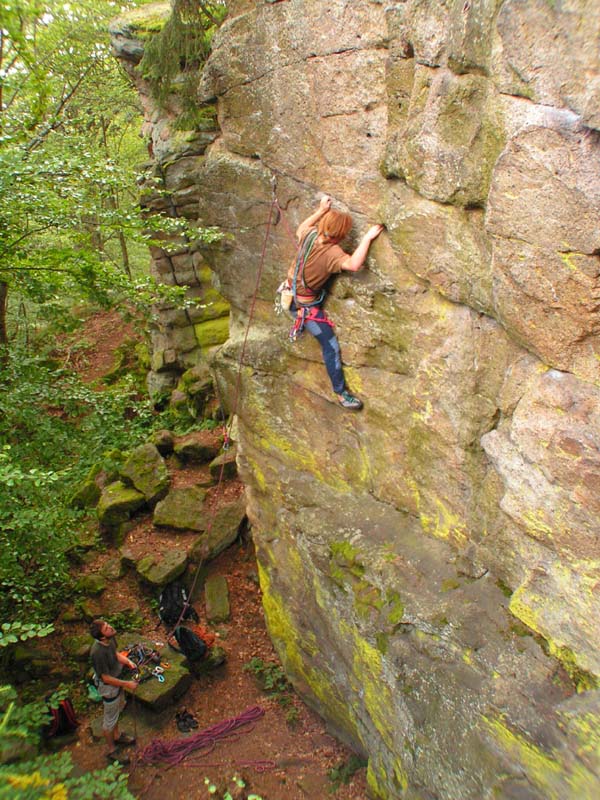 Czechia - rock climbing in Choustnik 24
