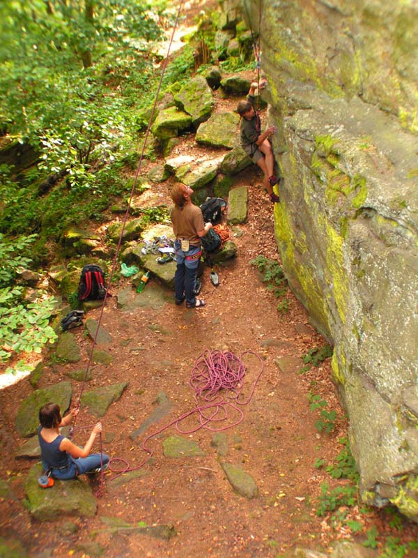 Czechia - rock climbing in Choustnik 25