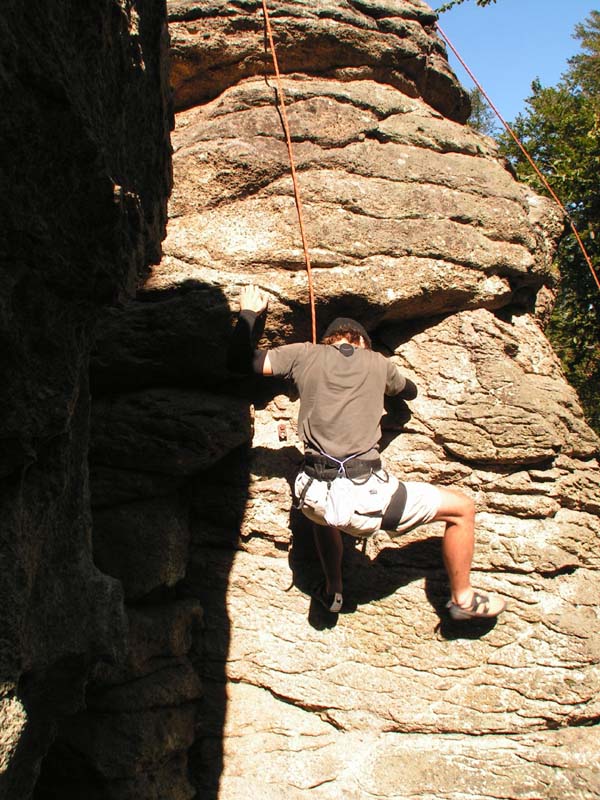 Czechia - rock climbing in Choustnik 34