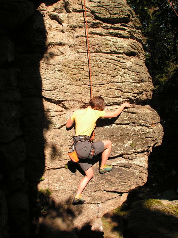 Czechia - rock climbing in Choustnik 37