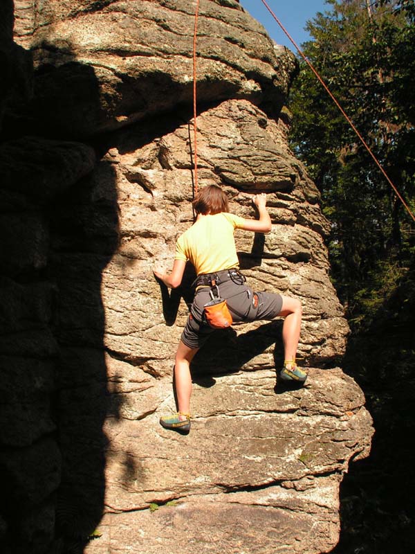 Czechia - rock climbing in Choustnik 39