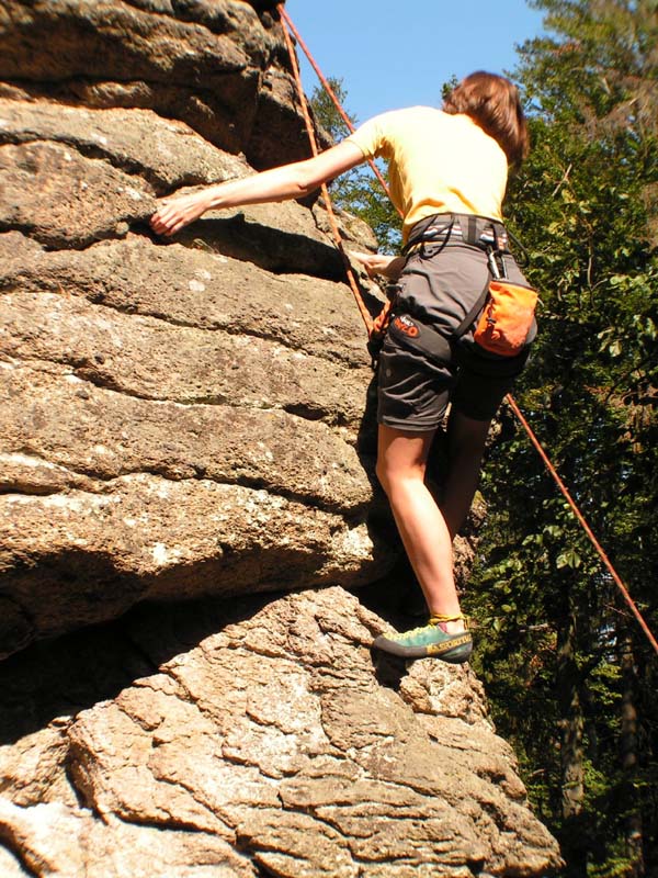 Czechia - rock climbing in Choustnik 41