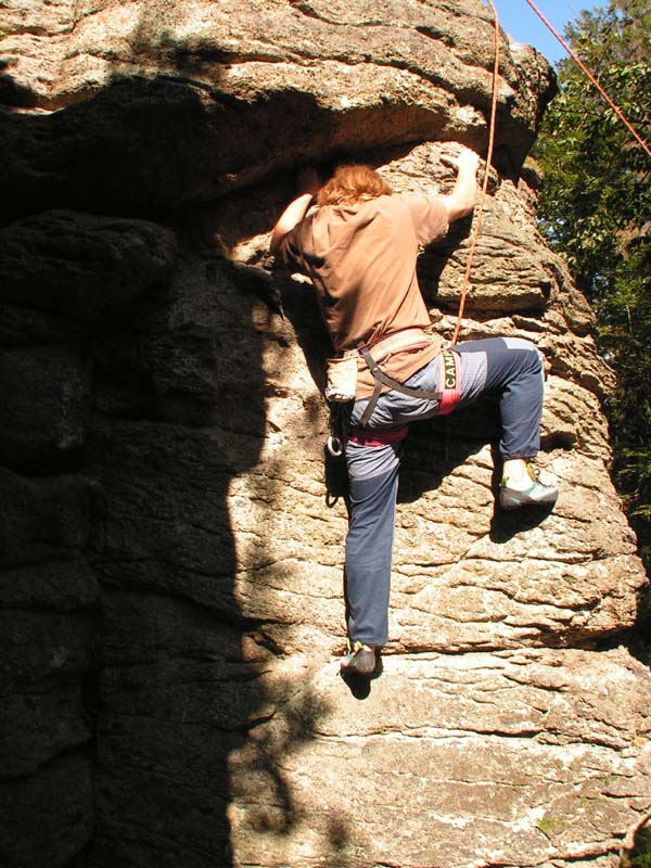 Czechia - rock climbing in Choustnik 42