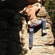 Czechia - rock climbing in Choustnik 42