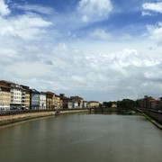 Pisa - bridge through the River Arno