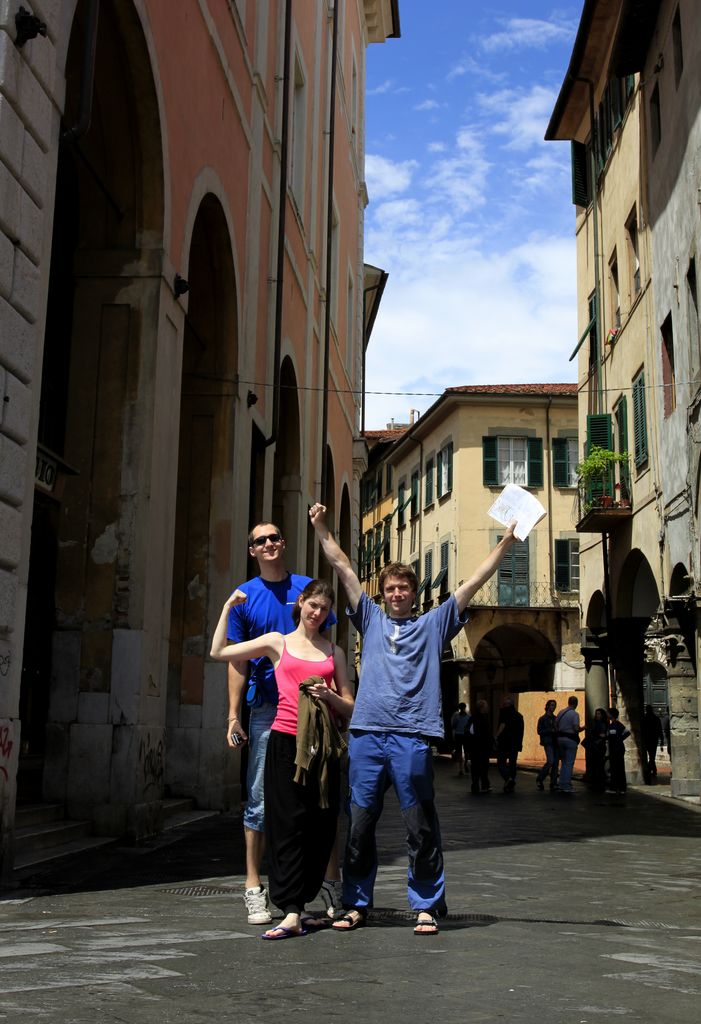 In the streets of Pisa