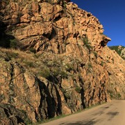 Calanche rocks - view from the car