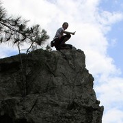 Boba climbing in La Restonica 02