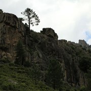 La Restonica climbing area - view from the road 01