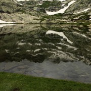 Monte Rotondo reflection in the lake