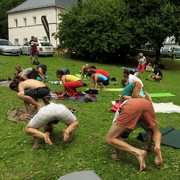 Czechia - Slackline festival (2010) - Yoga session 04