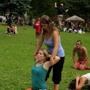 Czechia - Slackline festival (2010) - Yoga session 09