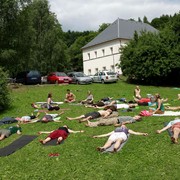 Czechia - Slackline festival (2010) - Yoga session 12