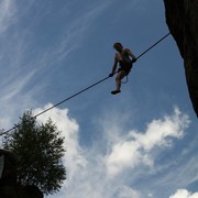 Czechia - Slackline festival (2010) - highline 01