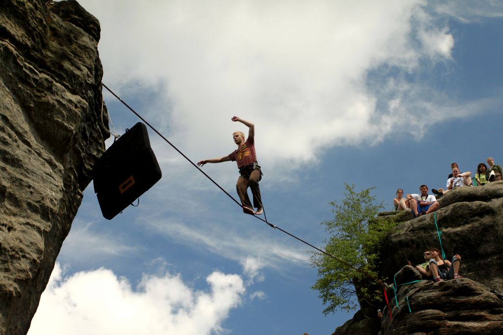 Czechia - Slackline festival (2010) - highline 07