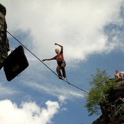 Czechia - Slackline festival (2010) - highline 07