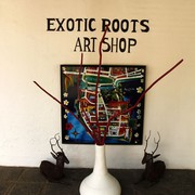 Sri Lanka - an art shop in Galle
