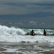 Sri Lanka - Mirissa - Brano and Vevi in the waves