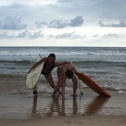 Sri Lanka - Mirissa - last surfers :)