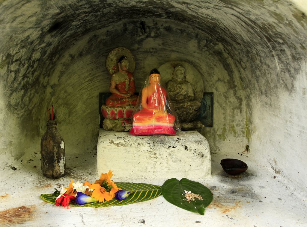 Sri Lanka - a Buddha tree altar in Ella 02