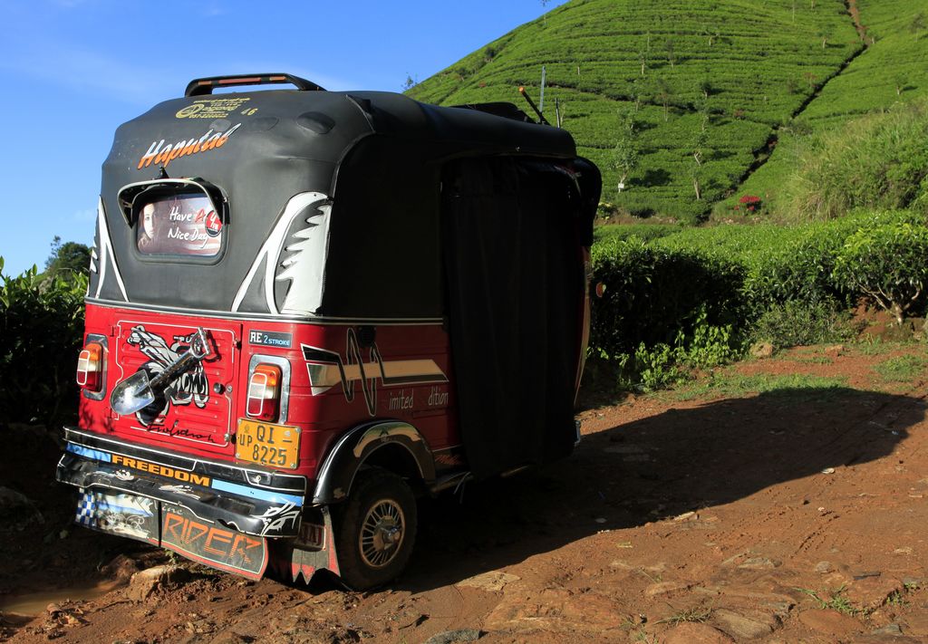 Sri Lanka - a tuktuk in Haputale