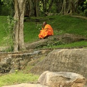 Sri Lanka - a monk in Polonnaruwa